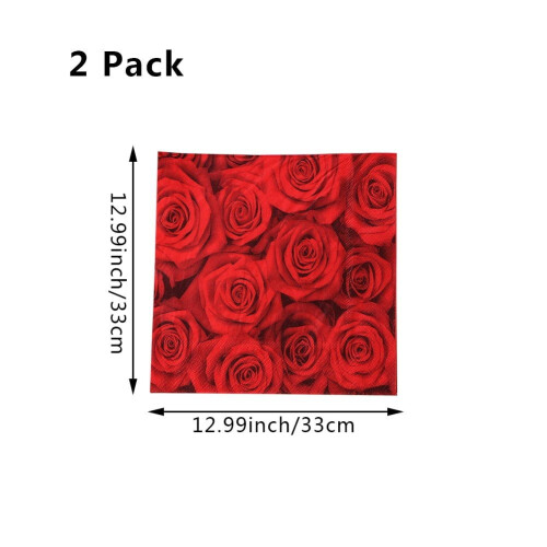 Papierservietten mit Blumenmuster, Einweg, 20er-Packung 1