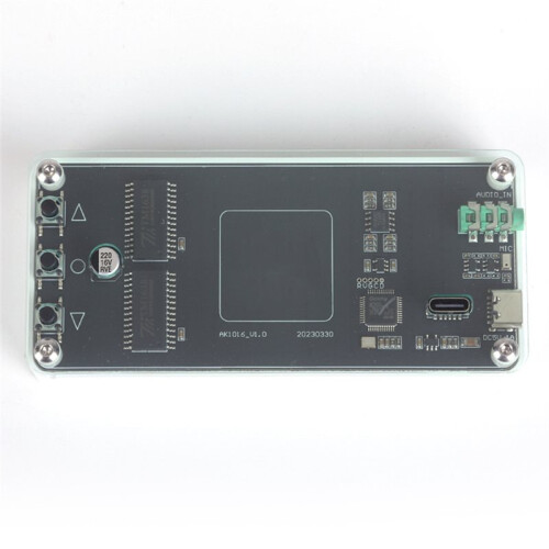AK1016 Tipo-C Dual-Power Port Audio + Microfono Dual-Input LED Spectrum Display Verde 2