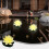 Ηλιακή πλωτή αδιάβροχη λάμπα πισίνας Lotus Light 1 συσκευασία 4