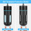 Aquarium UV Light with Timer 360Protective Shield Clean Light for Green Water Algae Clean Algae Control Lamp EU Plug 3W 6