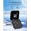 Mini celular flip dobrável GSM dual SIM com câmera HD 4