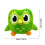 Duolingo Duo pluche uil, groen, 29 cm 3