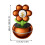 Solcelledrevet bilduftdiffuser med blomsterdesign, 360 rotation 2
