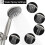 Shower Set with Handheld Showerhead 5 Settings 59 Inch 3