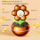 Solcelledrevet bilduftdiffuser med blomsterdesign, 360 rotation 5