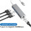 USB-C Ethernet-adapter 1000 Mbps Grå 1 set 5