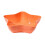 Snack Storage Box Orange 1PC 6.69x4.33x2.17in Divided 7
