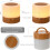 Veilleuse rechargeable USB pour enfants, marron, 13 couleurs 3