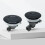 Herdplatten- und Knopfkappen-Set mit Metallstruktur 5