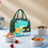 Insulated Lunch Bag Large Capacity Leakproof Aluminum Lining 4