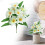 Artificial Poinsettias UV-Resistant White 16.53 Inch 2