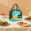 Insulated Lunch Bag Large Capacity Leakproof Aluminum Lining 5