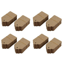 Rustic 40mmx70mm Smerlato Carta di Carta, Modifica In Bianca Marrone, Tag DIY, Targhetta per I Bagagli, Prezzo Label - Piccola (400 Pezzi)