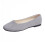 Sapatilhas de camurça femininas estilo coreano com bico quadrado cinza 2