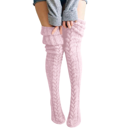 Γυναικείες Κάλτσες Shaggy Fleece για το Σπίτι Ανοιχτό Ροζ1Ζεύγος 1