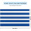 Serviette de plage bleu roi à rayures blanches extra large 30x60 3