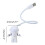 Lampe de lecture LED USB flexible au design d'astronaute (1 pièce) 2