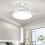 Lampada da soffitto con ventilatore a LED E27 da 48W 8