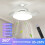 Lampada da soffitto con ventilatore a LED E27 da 48W 3
