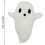 Pernă de pluș cu fantomă, decor de Halloween, 1 bucată 2
