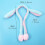 Bunny Hat Plush Ear Moving Jumping Soft Warm Pink 3