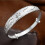 Bracelet manchette ajustable en argent sterling DESIGNICE925 2