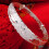 Bracelet manchette ajustable en argent sterling DESIGNICE925 5