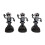 Car Solar Skeleton Bobblehead Dashboard Toy 3 pcs 3