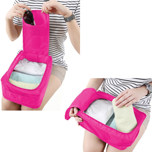 Foldable Shoe Storage Bag Hand-Carry Organizer Cubes 1 Pack 2