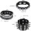 Conjunto de 6 pulseiras de couro com tachas estilo punk 2
