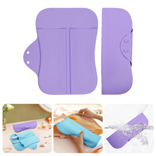 Silicone Heat-Resistant Pad for Curling Irons and 1