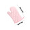 Oven Mitts Solid Color Heat Resistant Non-Slip 1 Pair Pink 3