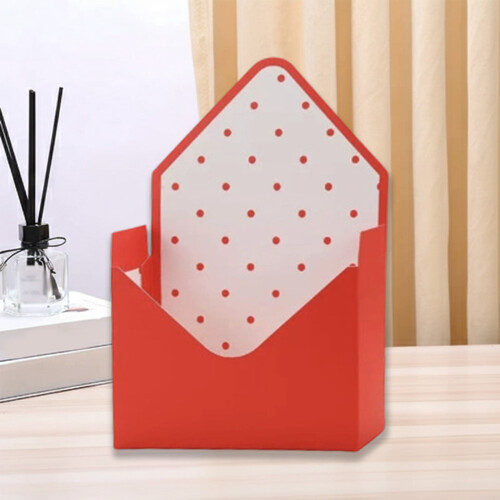 Caixa Envelope Laranja 9,2x2,9x13,5 polegadas Dobrável para Armazenamento de Flores 1