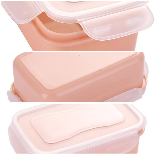 Luchtdichte lunchbox, stapelbaar, lekvrij, 3-delig 2
