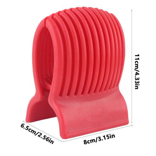 Fatiador de tomate e cebola ergonômico em plástico (1 peça) 2