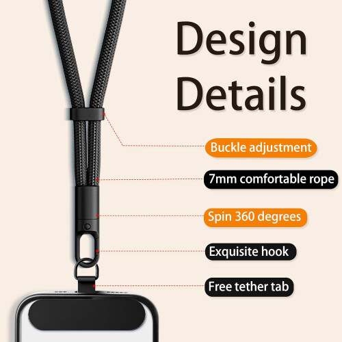 Alça de pulso antifurto para celular, compatível com capas de iPhone e câmeras. 1