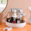 White Rotating Storage Box 360 Turntable Spice Rack 1 8