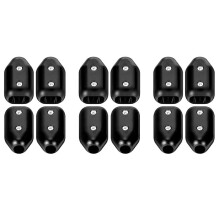 12 Abrazaderas de Cuerda, Abrazadera de Cuerda Reutilizable, Abrazadera de Conector de Cuerda de 3/8 Pulgadas Adecuada para Cuerdas de Nailon de 7-8