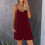 Women's Summer Sleeveless Jumpsuit with Pockets Wine 2