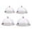Cloche para defumar, tampa para pratos, tigelas e copos. 7