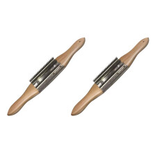 2X Buffing Wheel Rake Cleaning Tool for Polishing Wheel Compound with Beech Wood Handle & 4 Rows of Metal Teeth Rake