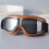 Vintage leren motorbril (1 paar) 4