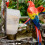 Bird Food Dispenser Plastic White Large Capacity 5