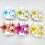 Flower Hair Claws Set Gradient Ponytail Clips 3 pcs 5