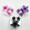 Flower Hair Claws Set Gradient Ponytail Clips 3 pcs 6
