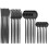 Stainless Steel Cutlery Set Black 24-Pc with Case 8