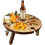 Picnic Table Portable Foldable Wood Color 8