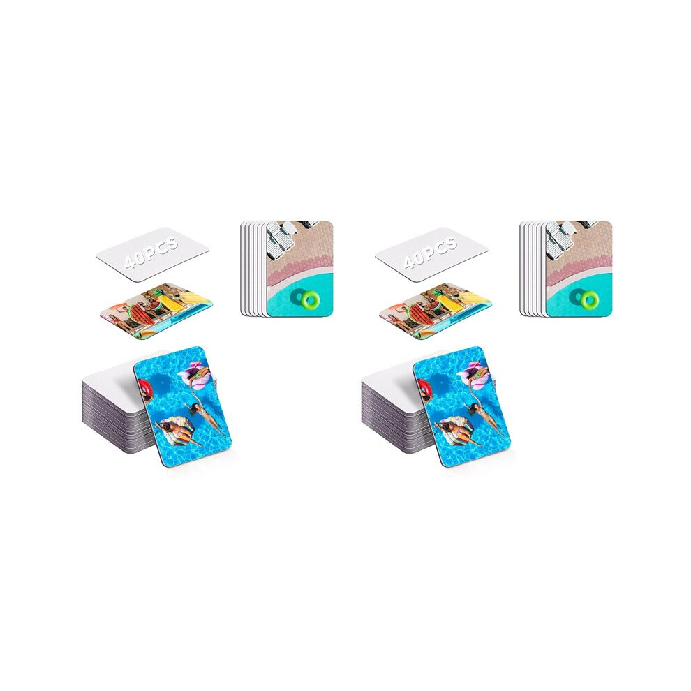 80 Pcs Sublimation Magnets Blank 3.5 X 2.3 Inch Personalized Fridge Refrigerator Magnets Blanksc For Kitchen Decorative 6032695509326