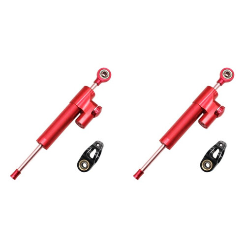 2X Adjustable Steering Damper for  Thunder DT3 Zero 10X Electric Scooters Stabilizer Dampers Accessory Red