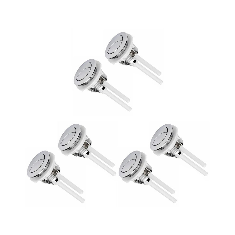 Photos - Toilet Accessory 6PCS Toilet Flush Button Replaces 38mm Double-Button Round Button Toilet Flush Button